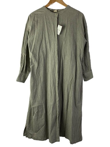 【中古】08Mab◆長袖ワンピース/M/コットン/GRY/1216Y01-R4OP【レディースウェア】 【中古】08Mab◆長袖ワンピース/M/コットン/GRY/1216Y01-R4OP【レディースウェア】