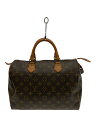 【中古】LOUIS VUITTON◆1)スピーディ30_モノグラム・キャンバス_BRW/PVC/BRW【バッグ】