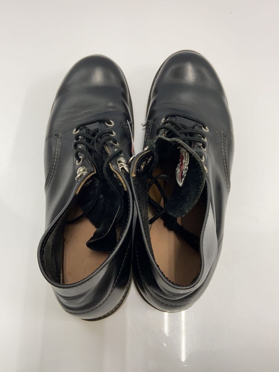 【中古】RED WING◆Classic Round/BLK/レザー/8165【シューズ】