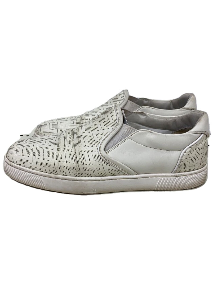 【中古】Christian Louboutin◆ローカットスニーカー/42/WHT/レザー【シューズ】