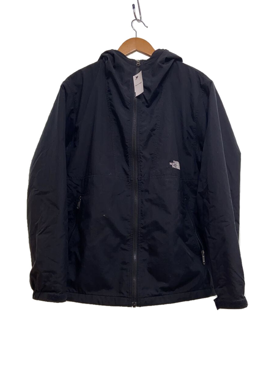 【中古】THE NORTH FACE◆COMPACT NOMAD JACKET/L/ナイロン/BLK【メンズウェア】