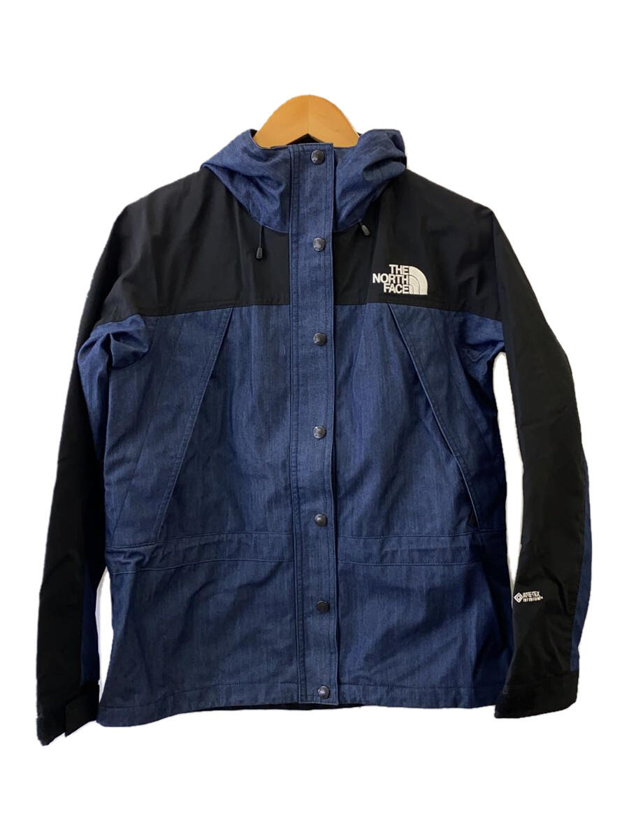 THE NORTH FACE◆MOUNTAIN LIGHT DENIM JACKET/L/ナイロン/NVY/無地