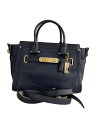 【中古】COACH◆ハンドバッグ_オールレザー/--/NVY【バッグ】(4)