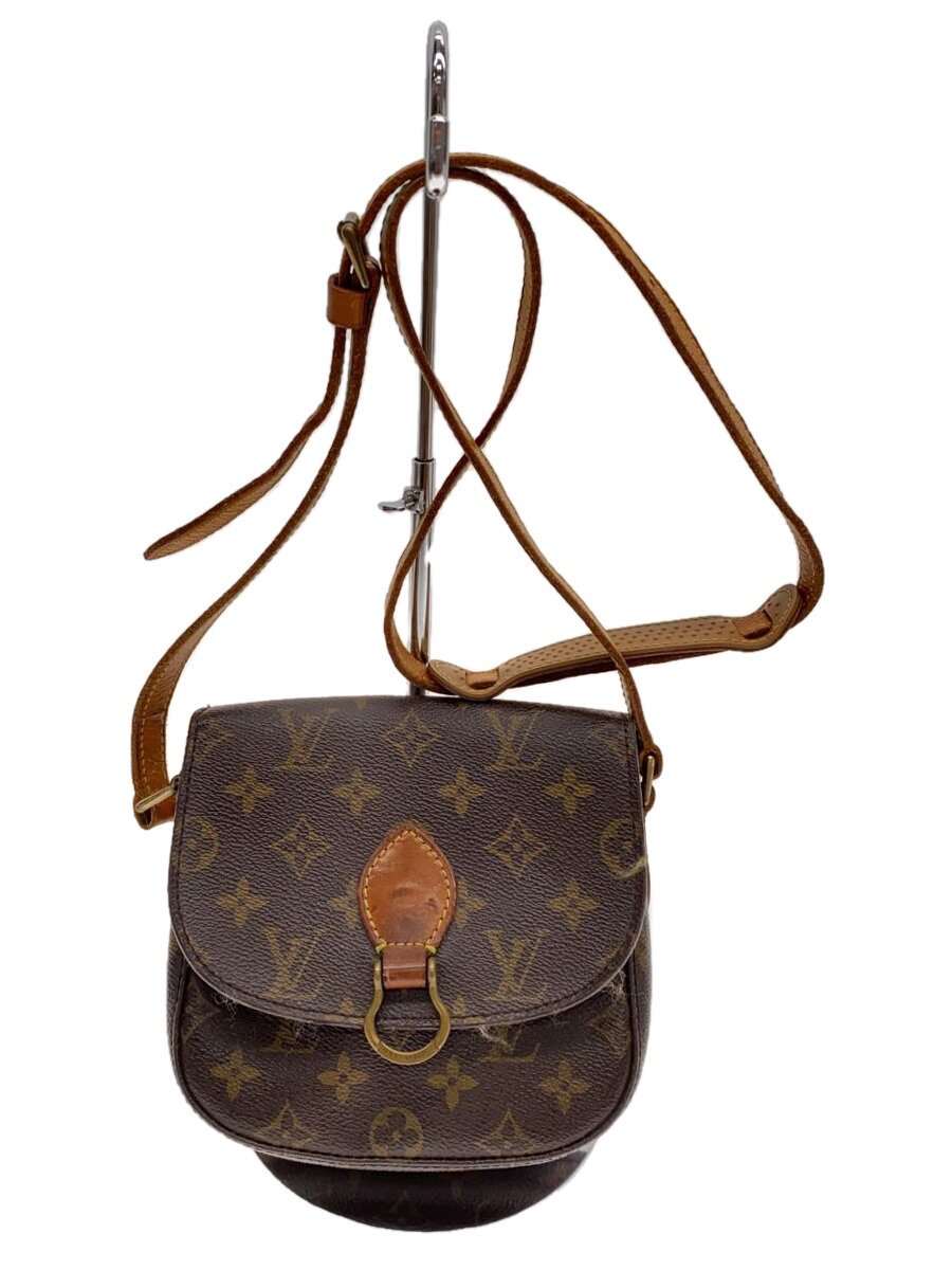 LOUIS VUITTON - 【中古】LOUIS VUITTON◆サンクルーGM_モノグラム・キャンバス_BRW/PVC/BRW【バッグ】