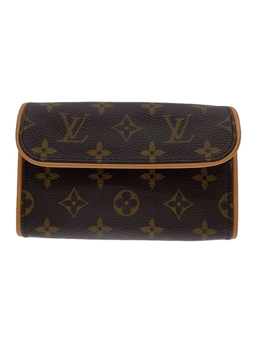 【中古】LOUIS VUITTON◆ポシェットフロランティーヌ/ウエストバッグ/PVC/ブラウン/モノグラム/M51855/ルイヴィトン【バッグ】