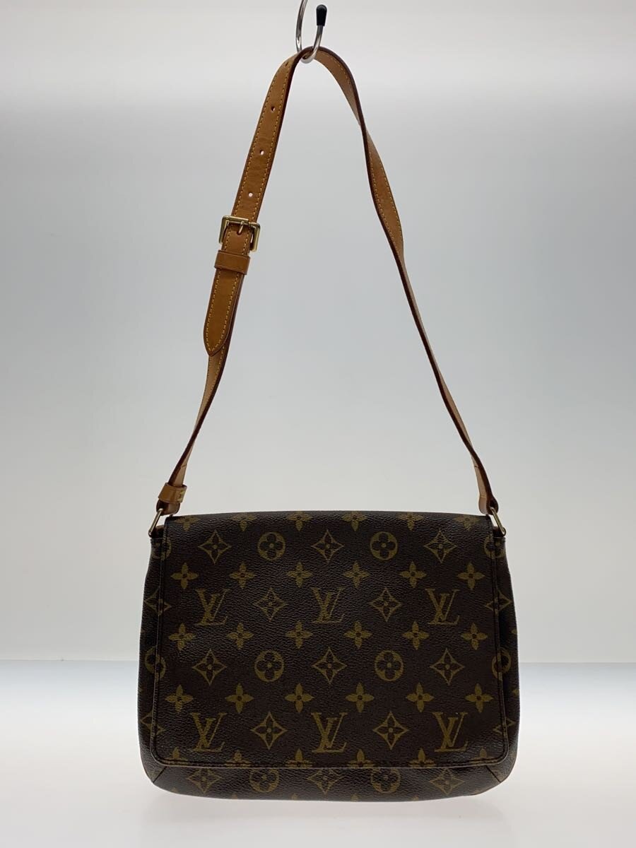 LOUIS VUITTON - 【中古】LOUIS VUITTON◆ミュゼット・タンゴ_モノグラム・キャンバス_ショートショルダー/PVC/BRW/総柄【バッグ】
