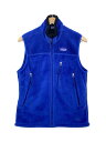 【中古】patagonia◆フリースベスト/--/ポリエステル/BLU/36200FA02【メンズウェア】