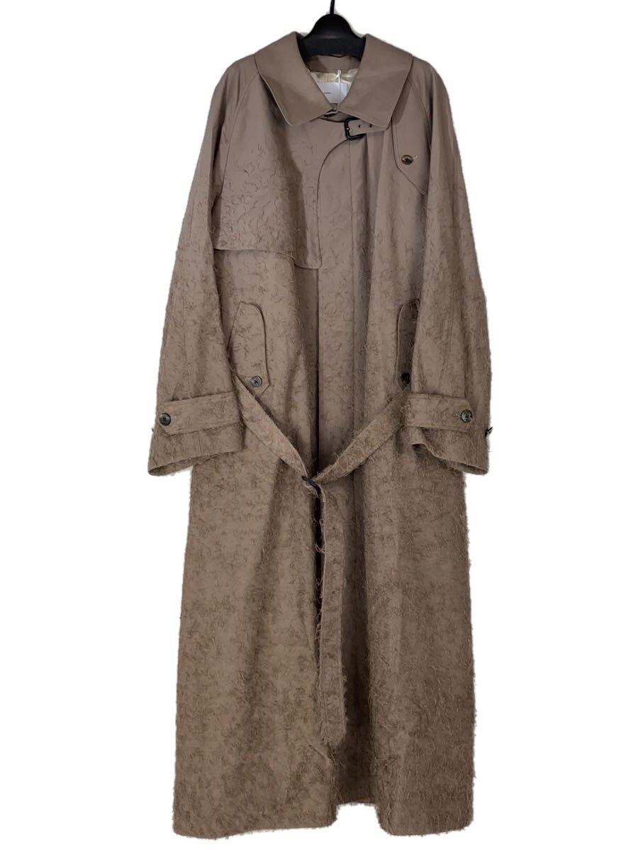 SUGARHILL◆24AW/HAIRLY BALMAKAAN COAT/トレンチコート/2/レーヨン/カーキ/2411300102