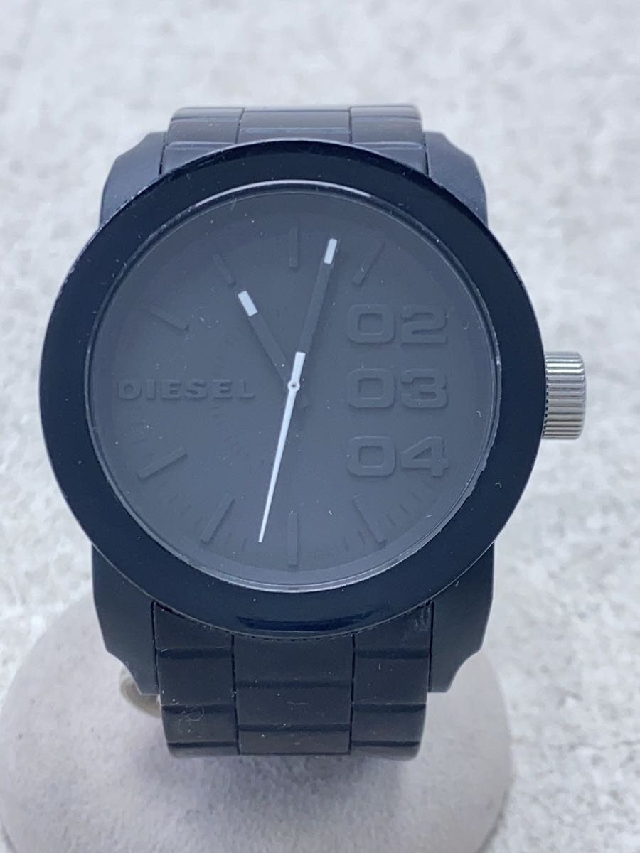 【中古】DIESEL◆クォーツ腕時計/アナログ/BLK/BLK/DZ-1437【服飾雑貨他】