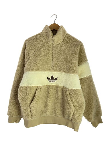 【中古】adidas◆フリースジャケット/M/ポリエステル/BEG/HZ0719【メンズウェア】 【中古】adidas◆フリースジャケット/M/ポリエステル/BEG/HZ0719【メンズウェア】