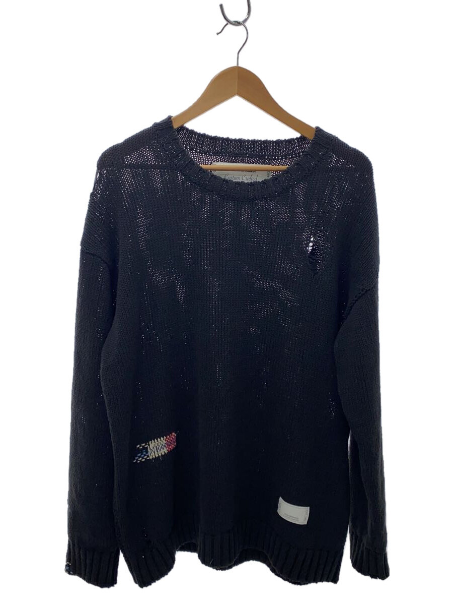 【中古】NEIGHBORHOOD◆ニット・セーター(薄手)/L/コットン/GRY/無地/251FUNH-KNM03【メンズウェア】
