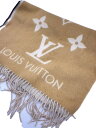 【中古】LOUIS VUITTON◆エシャルプ・レイキャビックグラディエント_モノグラム_BRW/カシミア/BRW/レディース【服飾雑貨他】