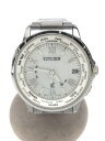 【中古】CITIZEN◆ソーラー腕時計/アナログ/--/ホワイトHT/シルバー/H149-T018335/XC【服飾雑貨他】