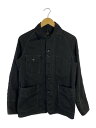 【中古】POST OVERALLS◆カバーオール/S/ポリエステル/BLK/無地//【メンズウェア】