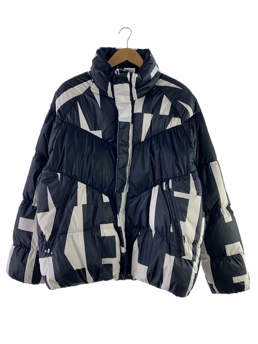 【中古】NIKE◆ダウンジャケット/L/ポリエステル/BLK/総柄/928890-121//【メンズウェア】