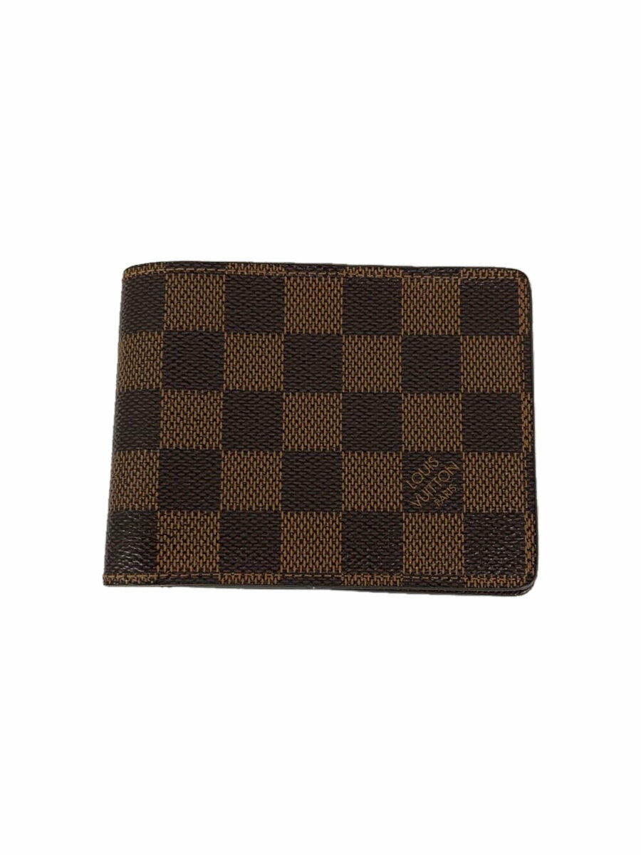 【中古】LOUIS VUITTON◆PFミュルティプル/財布/ブラウン【服飾雑貨他】