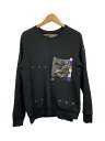 【中古】TAKAHIROMIYASHITA TheSoloist.◆スウェット/46/コットン/BLK/0013SS22【メンズウェア】