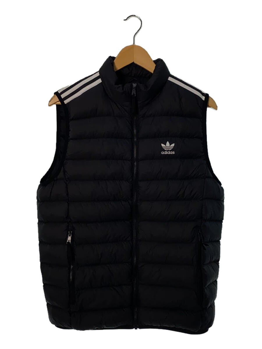 【中古】adidas◆PADDED VEST/ナイロンベスト/M/ナイロン/BLK/HZ0686【メンズウェア】