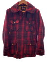 【中古】WOOLRICH WOOLEN MILLS◆ジャケット/--/ウール/RED/グレンCK【メンズウェア】