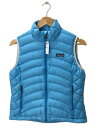 【中古】patagonia◆ダウンベスト/S/ポリエステル/BLU/84627FA11【レディースウ ...