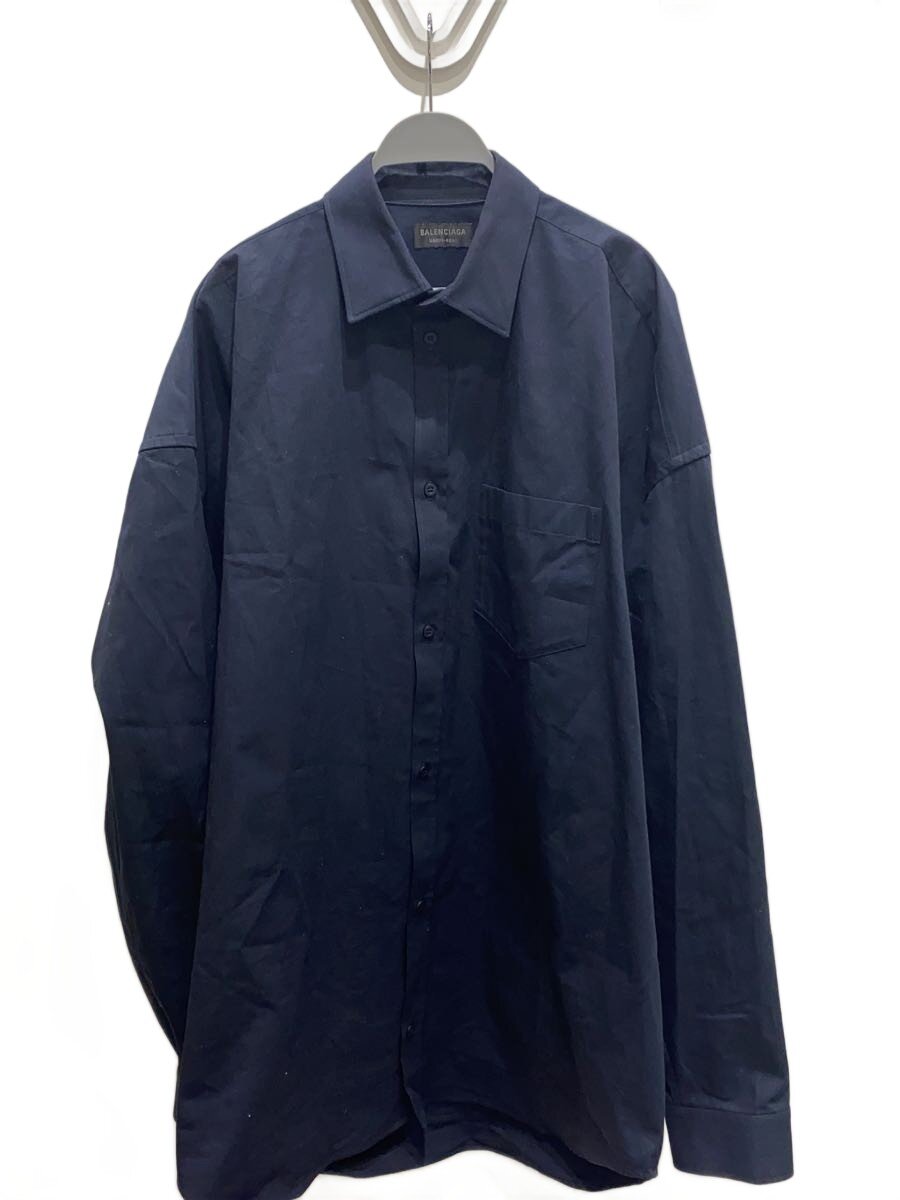 21SS バレンシアガ オーバーサイズサイドポケット長袖シャツ XS ネイビー 楽天市場】balenciaga（カジュアルシャツ｜トップス）：メンズ