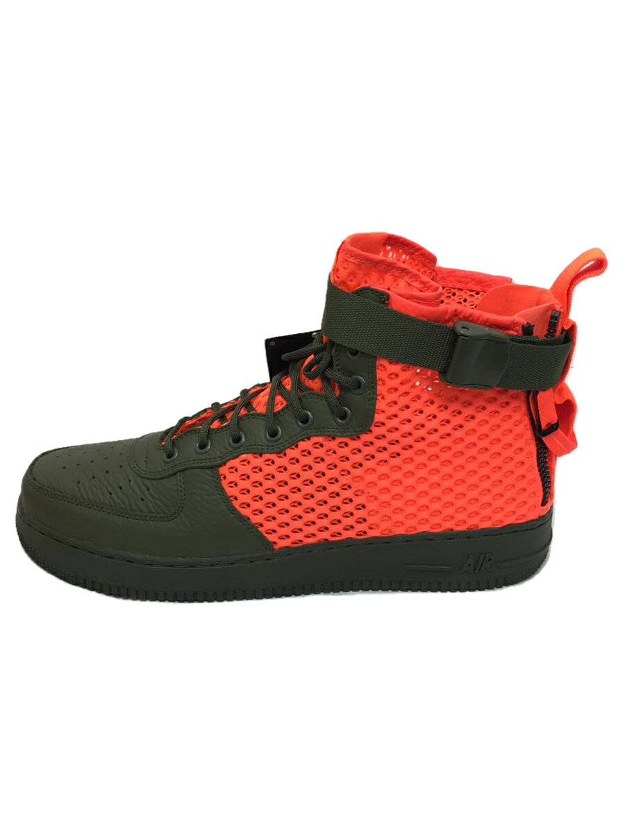 【中古】NIKE◆SF AF1 MID QS/スペシャルフィールドエアフォースワンミッドクイックストライク/レッド/30cm/RE【シューズ】