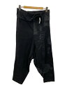 【中古】Y’s◆サルエルパンツ/2/コットン/BLK/YF-P25-22【メンズウェア】