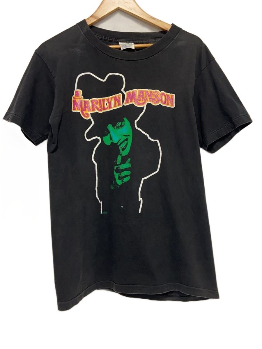 90s/Marilyn Manson/SMELLS LIKE CHILDREN/Tシャツ/M/コットン/BLK