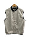 【中古】THE NORTH FACE◆WS ENRIDE VEST_ウィンドストッパーエンライドベスト/M/ポリエステル/CRM【メンズウェア】