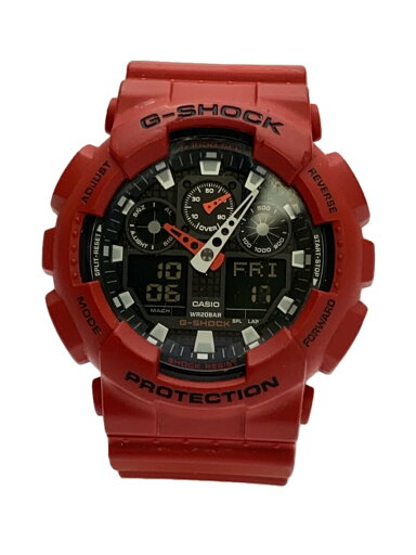【中古】CASIO◆クォーツ腕時計・G-SHOCK/デジアナ/RED【服飾雑貨他】 【中古】CASIO◆クォーツ腕時計・G-SHOCK/デジアナ/RED【服飾雑貨他】