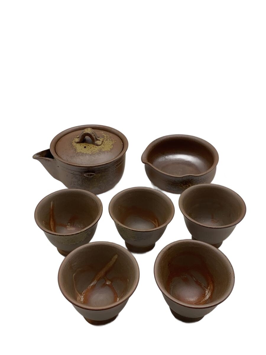 【中古】備前焼き◆湯呑/7点セット/BRW/備前焼//【キッチン用品】