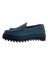 【中古】Needles◆Loafer Papiilon Stamped/ローファー/38/BLU/レザー【シューズ】(4)