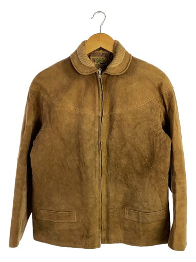 【中古】getskinn/50s~/GUSUM ZIP/ジャケット/44/スウェード/BEG【メンズウェア】 【中古】getskinn/50s~/GUSUM ZIP/ジャケット/44/スウェード/BEG【メンズウェア】