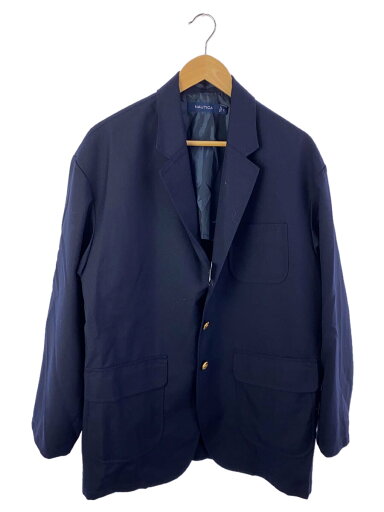 【中古】NAUTICA◆テーラードジャケット/L/ポリエステル/NVY/221-1528【メンズウェア】 【中古】NAUTICA◆テーラードジャケット/L/ポリエステル/NVY/221-1528【メンズウェア】