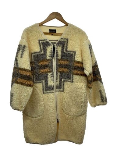 【中古】PENDLETON◆コート/S/ポリエステル/CRM/1475-5303【レディースウェア】 【中古】PENDLETON◆コート/S/ポリエステル/CRM/1475-5303【レディースウェア】