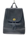 【中古】COACH◆リュック/レザー/ブラック/9960/オールドコーチ【バッグ】