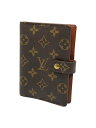 【中古】LOUIS VUITTON◆アジェンダPM_モノグラム_BRW/--/BRW/レディース【服飾雑貨他】