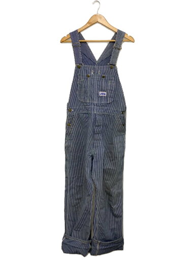 【中古】big smith◆60s~70s/USA製/オーバーオール/コットン/BLU/ストライプ【メンズウェア】 【中古】big smith◆60s~70s/USA製/オーバーオール/コットン/BLU/ストライプ【メンズウェア】