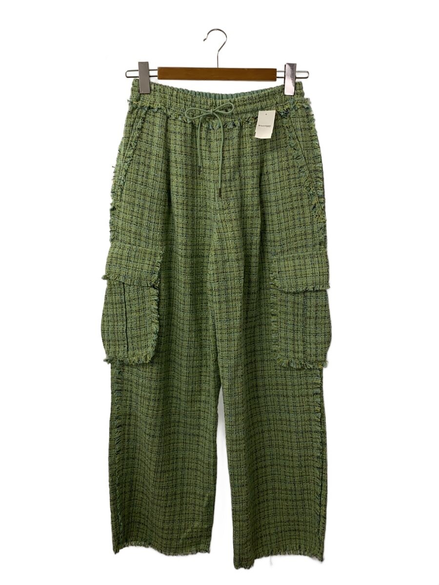 【中古】SLY◆SPRING TWEED CARGO/ボトム/2/コットン/GRN/チェック/030HSZ31-0340【レディースウェア】