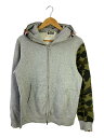 【中古】A BATHING APE◆ジップパーカー/L/コットン/GRY/001zpd301001x【メンズウェア】