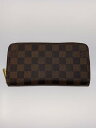 【中古】LOUIS VUITTON◆2)ジッピー・ウォレット_ダミエ・エベヌ_BRW_ローズバレリーヌ/PVC/BRW/レディース【服飾雑貨他】(4)