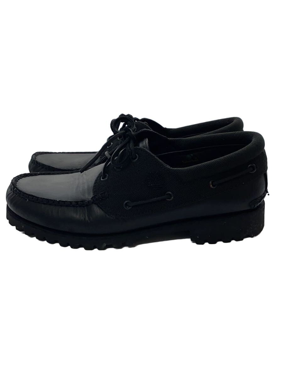Deck Shoes - 【中古】Timberland◆デッキシューズ/UK9/ブラック/レザー/TB0A6DXWEL2【シューズ】