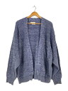 【中古】YOKE◆21SS/カーディガン(薄手)/3/コットン/ブルー/YK21SS0223S-AC【メンズウェア】