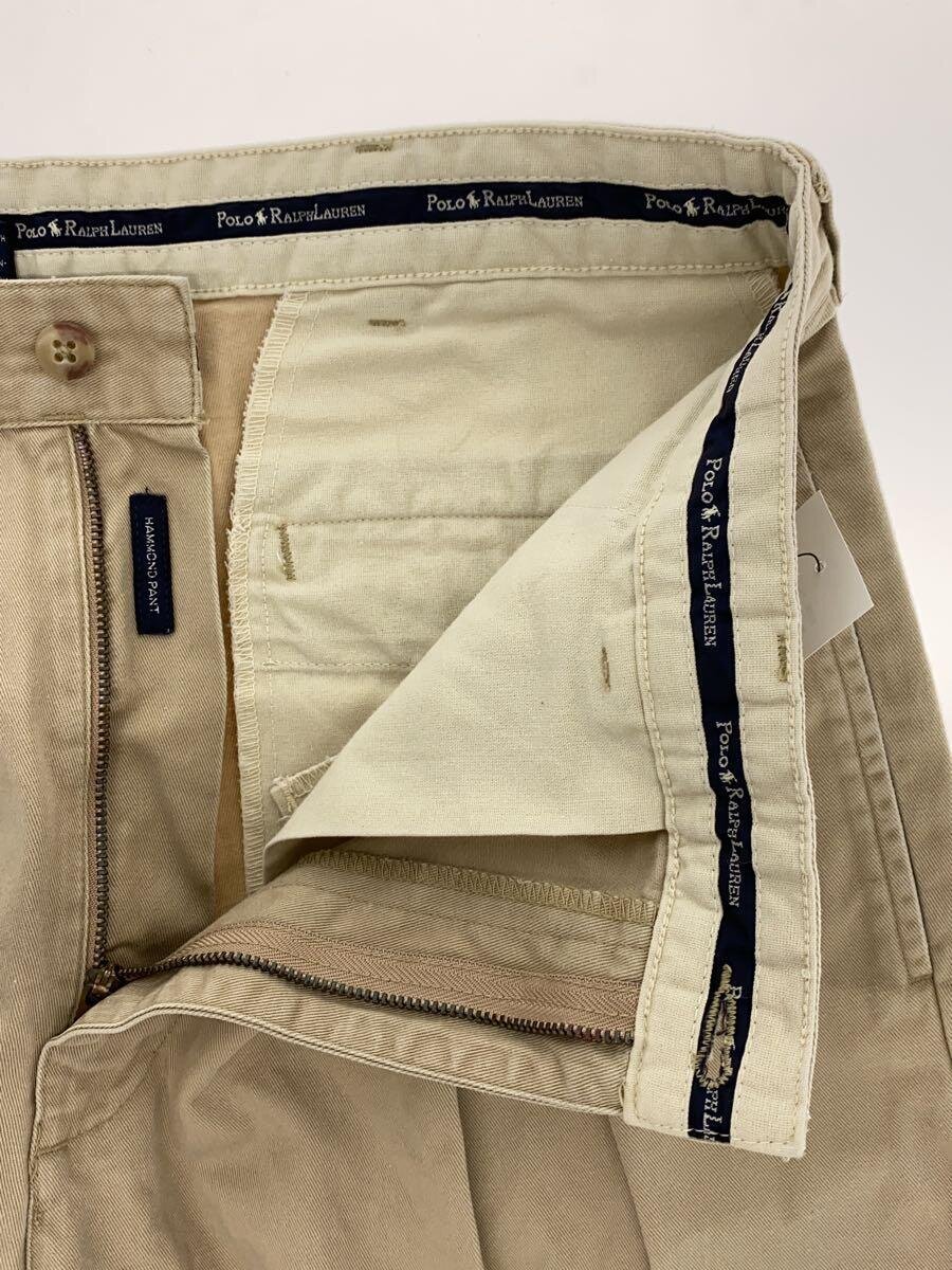 【中古】POLO RALPH LAUREN◆ボトム/34/コットン/BEG/無地【メンズウェア】
