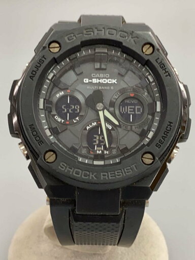 【中古】CASIO◆ソーラー腕時計・G-SHOCK/デジアナ/ラバー/BLK/BLK/SS//【服飾雑貨他】 【中古】CASIO◆ソーラー腕時計・G-SHOCK/デジアナ/ラバー/BLK/BLK/SS//【服飾雑貨他】