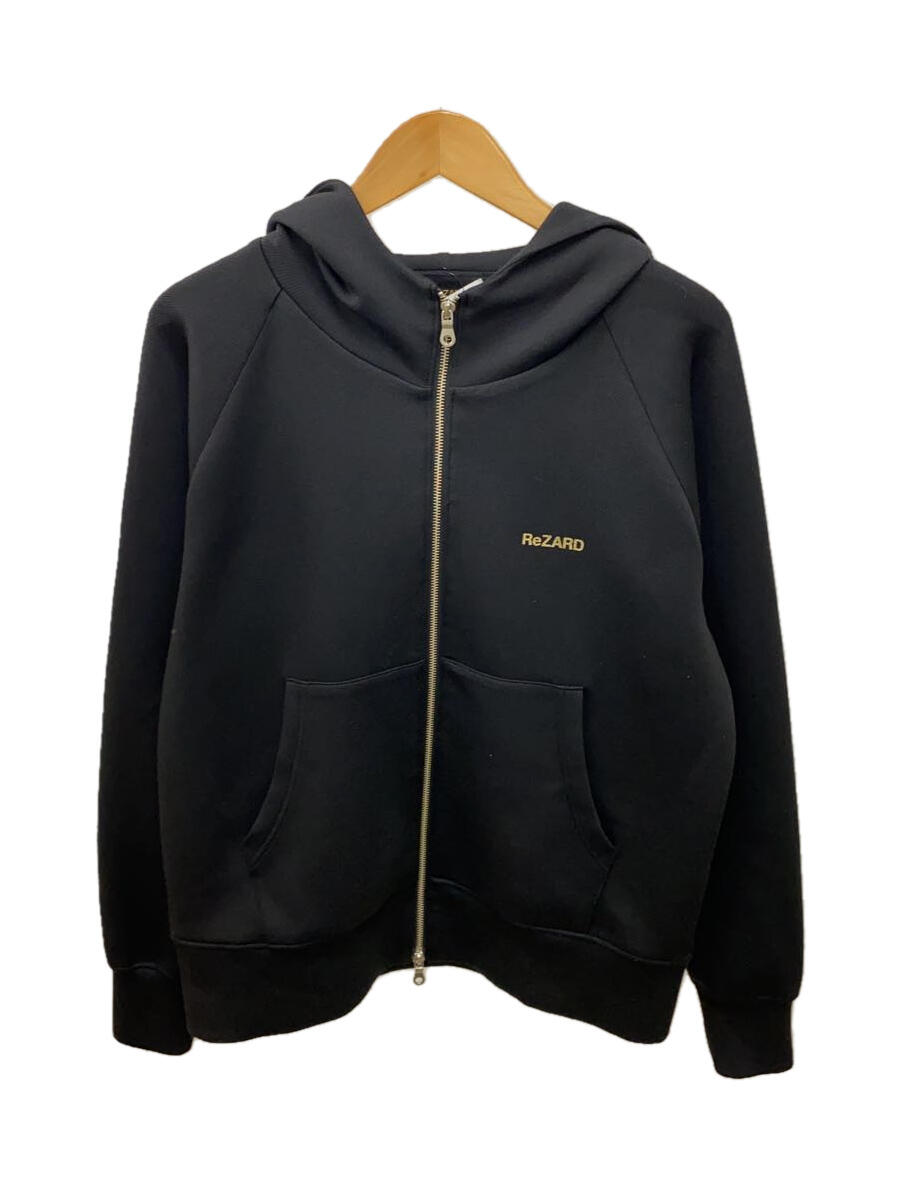 【中古】ReZARD◆One-point Logo Zip-up Hoodie/S/ポリエステル/BLK/2505ak000049【メンズウェア】