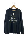 【中古】TAKAHIROMIYASHITA TheSoloist.◆18SS/フロントプリントスウェット/44/コットン/BLK/プリント/suc.0002【メンズウェア】