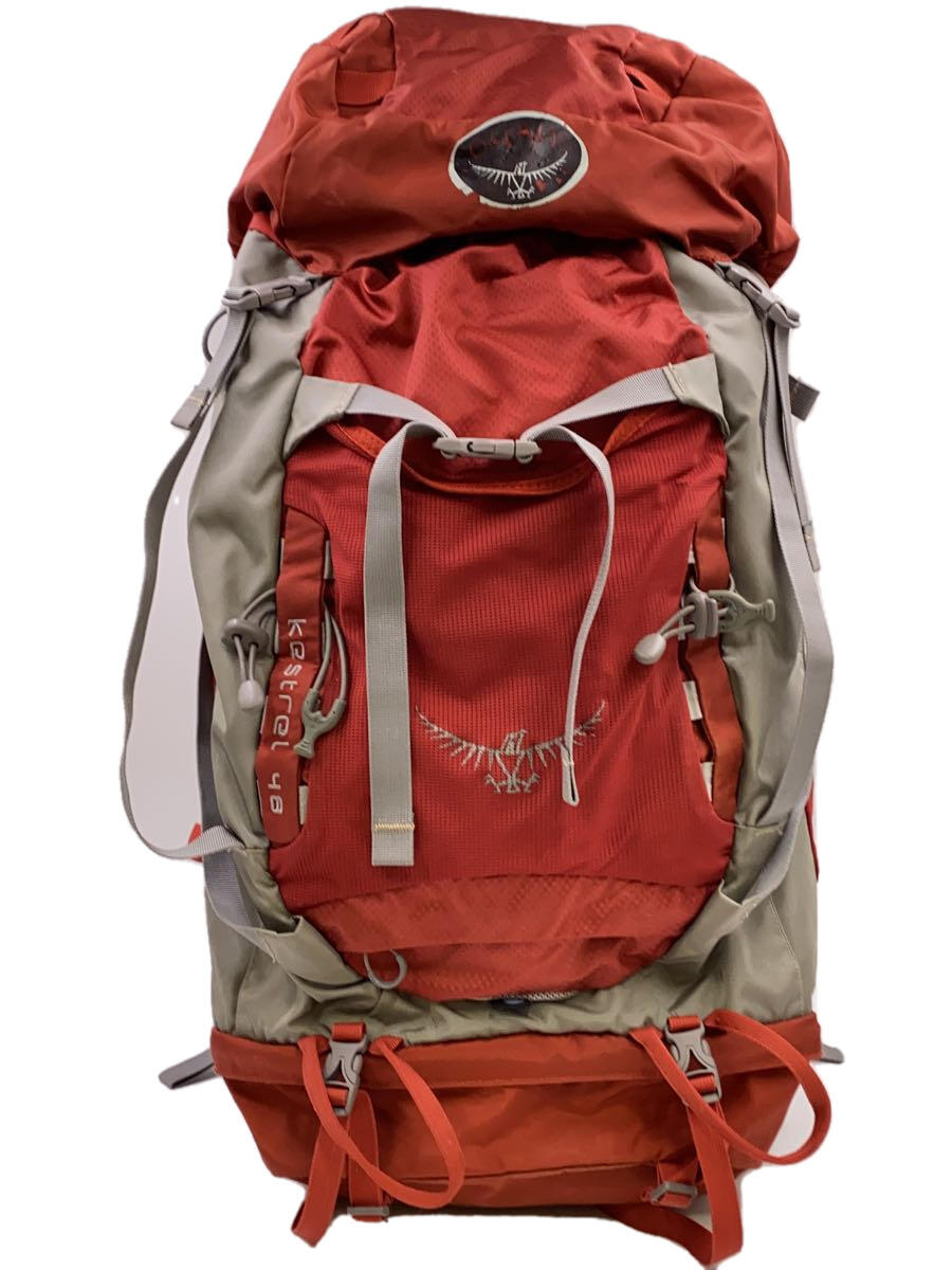 【中古】osprey◆リュック/--/RED/kestrel 48【バッグ】