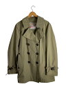 【中古】Aquascutum◆ステンカラーコート/40/コットン/KHK/2203251702-47【メンズウェア】