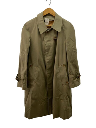 【中古】Aquascutum◆80s/ステンカラーコート/--/--/KHK/無地/袖ダメージ有/aqua5【メンズウェア】 【中古】Aquascutum◆80s/ステンカラーコート/--/--/KHK/無地/袖ダメージ有/aqua5【メンズウェア】